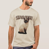 Siamese Cat, Minimalist Cozy, Purfect Meow Tシャツ (正面)