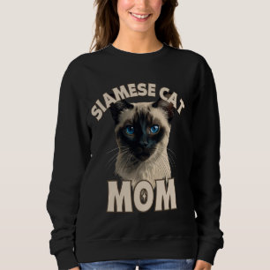 SIAMESE CAT MOM cute子猫デザインfor each cat pa スウェットシャツ