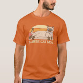 Siamese Cat Mom Mese Cat Owner boy Tシャツ (正面)