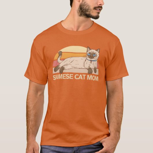 Siamese Cat Mom Mese Cat Owner boy Tシャツ (正面)