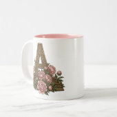 Siamese Cat Monogram Mug ツートーンマグカップ (正面左)