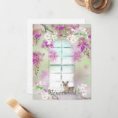 Siamese Cat New Address Announcementノートカード ノートカード (正面/裏面インサイチュ)