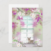 Siamese Cat New Address Announcementノートカード ノートカード (正面/裏面)