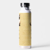 Siamese Cat On Old Paper ウォーターボトル (左面)