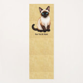 Siamese Cat On Old Paper ヨガマット (正面)