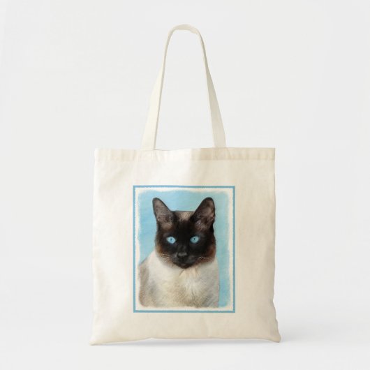 Siamese Cat Painting - Cute Original Cat Art トートバッグ (正面)