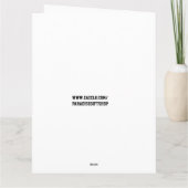 SIAMESE CAT PEEKING HAPPY BIRTHDAY GREETNG  カード (裏面)