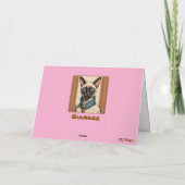 Siamese Cat Stained Glass Folded Greeting Card カード (裏面)