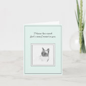 Siamese Cat Sympathy Card カード (正面)