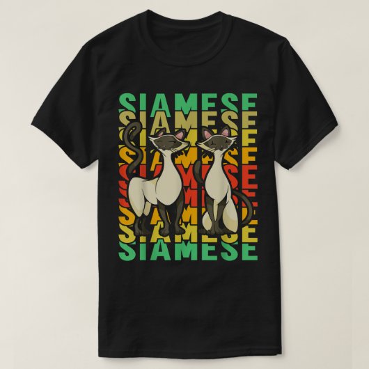 Siamese Cat Tシャツ (デザイン正面)