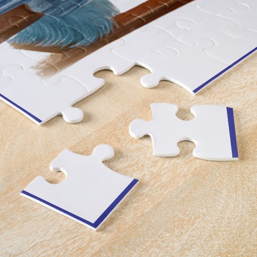 Siamese Cat & Tea Time Jigsaw Puzzle ジグソーパズル (側面)