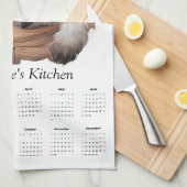Siamese Cat & Tea Time Kitchen Towel Calendar  キッチンタオル (四つ折り)