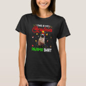 Siamese Cat  This Is My Christmas Pajama  Xmas Tシャツ (正面)