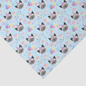 Siamese Cat Tissue Paper in Blue 薄葉紙 (詳細)