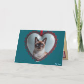 Siamese Cat Valentine Card シーズンカード (裏面)