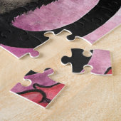 Siamese Cat Valentines Day by Bihrle ジグソーパズル (側面)