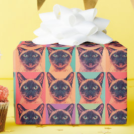Siamese cat wrapping paper ラッピングペーパー