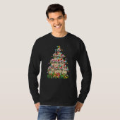 Siamese Cat  Xmas Santa Siamese Cat Christmas Tree Tシャツ (正面フル)
