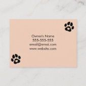 Siamese Cats Heaven Cattery Customizable Business  名刺 (裏面)