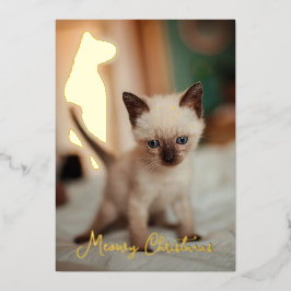 Siamese christmas 箔シーズンカード