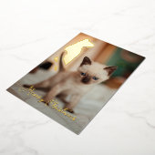 Siamese christmas 箔シーズンカード (回転した状態)