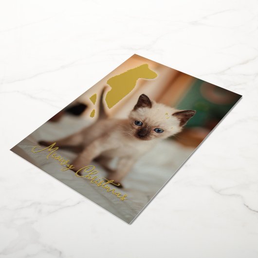 Siamese christmas 箔シーズンカード (回転した状態)