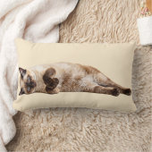 Siamese Cozy Cat ランバークッション (ブランケット)