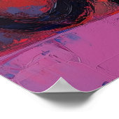 Siamese in Colorstorm - Expressive Impressionist C ポスター (角)