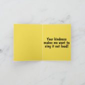 Siamese Kittenユーモアのあるの写真をどうもありがとう サンキューカード (内部)