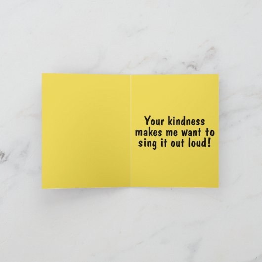 Siamese Kittenユーモアのあるの写真をどうもありがとう サンキューカード (内部)