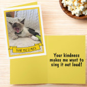 Siamese Kittenユーモアのあるの写真をどうもありがとう サンキューカード