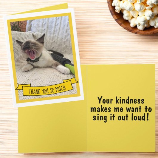 Siamese Kittenユーモアのあるの写真をどうもありがとう サンキューカード