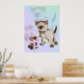 Siamese Kitten VS Ladybugポスター ポスター (キッチン)