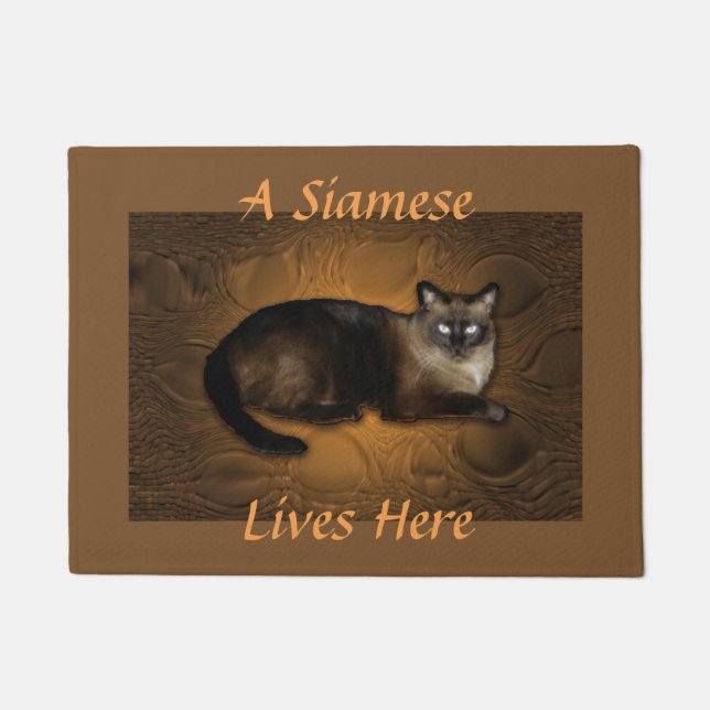 Siamese Pet 18" x 24インチドアマット ドアマット (正面)