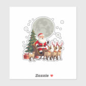 Siamese Reindeer Christmas Siamese Cat Lover Gifts シール (シート)