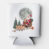 Siamese Reindeer Christmas Siamese Cat Lover Gifts 缶クーラー (正面)