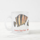 Siamese Tiger fish フロストグラスマグカップ (左)