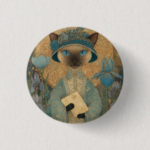 Siamkatze im Jugendstil – Elegantes Katzenkunstwer