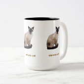 siamois cat mug ツートーンマグカップ (正面右)