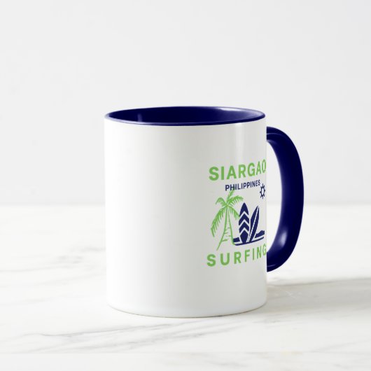 Siargao Philippines Surfing Coffee Mug マグカップ (正面右)