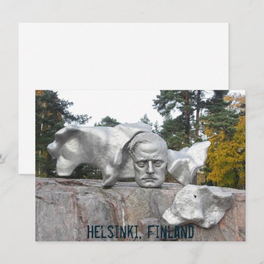 Sibelius monument, Helsinki, Finland card (正面/裏面)