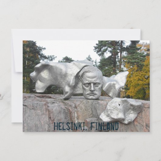 Sibelius monument, Helsinki, Finland card (正面)