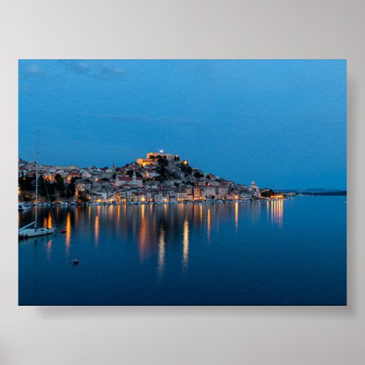 Sibenik at blue hour ポスター (正面)