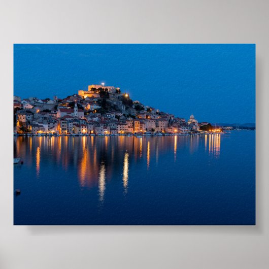 Sibenik at blue hour ポスター (正面)