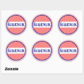 Šibenik City Pride Emblem – Croatian Identity ラウンドシール (シート)