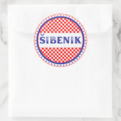 Šibenik City Pride Emblem – Croatian Identity ラウンドシール (バッグ)