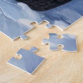 Siberian Cat Christmas Red Truck Holiday ジグソーパズル (側面)