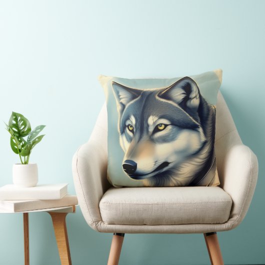 Siberian Husky クッション (椅子)