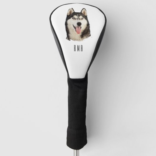 Siberian Husky ゴルフヘッドカバー (正面)
