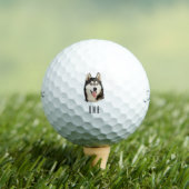 Siberian Husky ゴルフボール (インサイチュ 木)